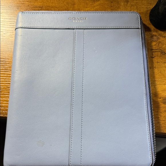 Coach Light Blue Tablet Sleeve